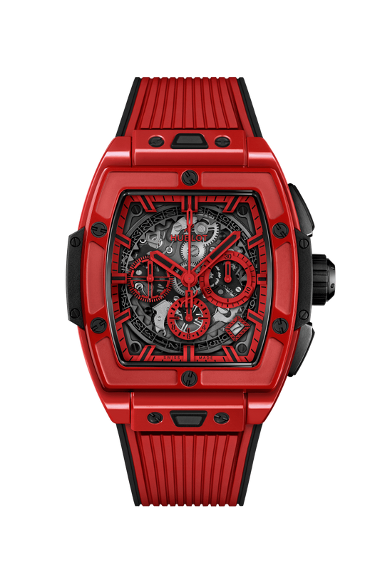 Hublot Spirit of Big Bang Red Magic 42 MM - Black and Red Rubber Strap - Sapphire Crystal Dial - 642.CF.0113.RX