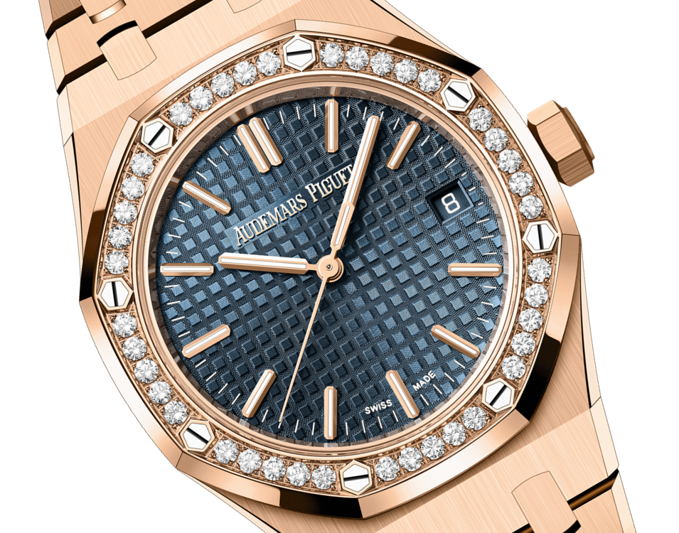 Audemars Piguet Royal Oak Pink Gold Selfwinding 37 MM - Pink Gold Bracelet - Bleu Nuit Dial - 15551OR.ZZ.1356OR.02