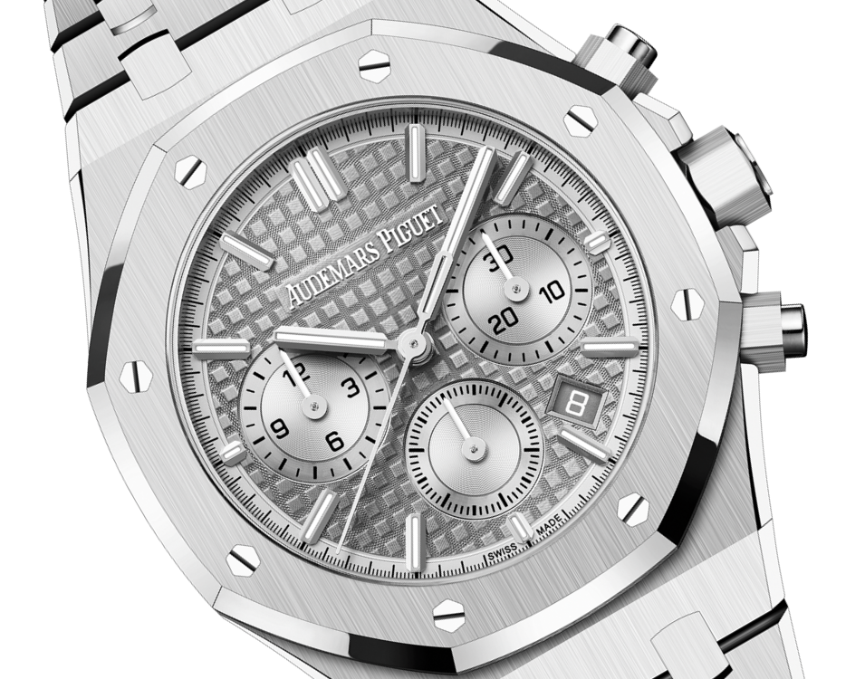 Audemars Piguet Royal Oak Stainless Steel Selfwinding Chronograph 38 MM - Stainless Steel Bracelet - Grey Dial - 26715ST.OO.1356ST.02