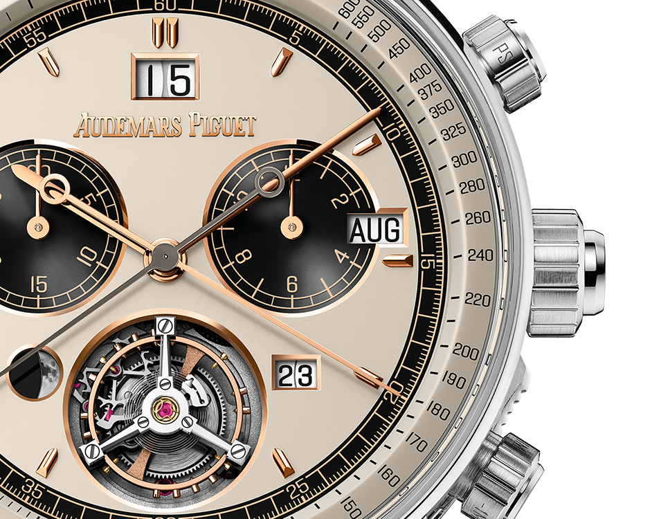 Audemars Piguet Code 11.59 Ultra Complication Universelle (RD#4) White Gold 42 MM - Black Leather Strap - Beige Dial - 26398BC.OO.D002CR.04
