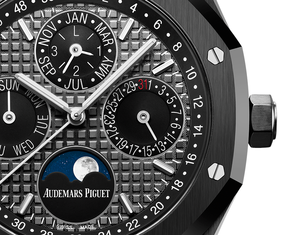 Audemars Piguet - Royal Oak - Perpetual Calendar and Moonphase - 41 MM - Black Ceramic - 26579CE.OO.1225CE.01