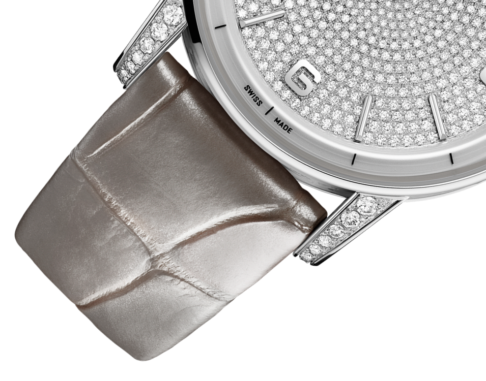 Audemars Piguet Code 11.59 Selfwinding White Diamond Case 41 MM - Grey Leather Strap - White Gold Diamond Dial - White Gold Bezel - 15210BC.ZZ.D128CR.01