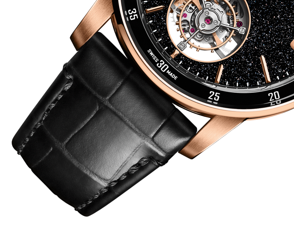 Audemars Piguet Code 11.59 Selfwinding Flying Tourbillon Pink Gold  41 MM - Black Leather Strap - Black Dial - Pink Gold Bezel - 26396OR.OO.D002CR.02