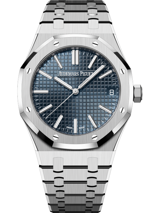 Audemars Piguet Royal Oak Stainless Steel Selfwinding 41 MM - Stainless Steel Bracelet - Bleu Nuit Dial - 15510ST.OO.1320ST.01