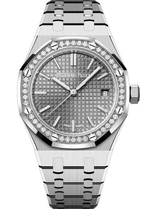 Audemars Piguet Royal Oak Stainless Steel Selfwinding 37 MM - Stainless Steel Bracelet - Grey Dial -  15551ST.ZZ.1356ST.03