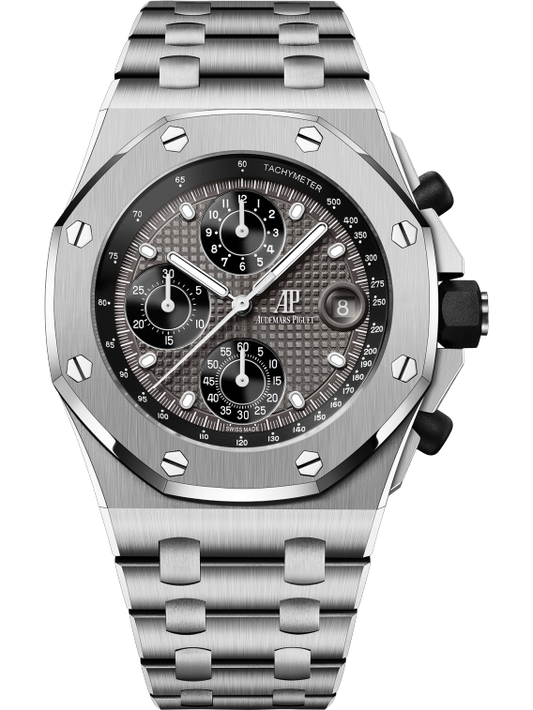 Audemars Piguet "Beast" Royal Oak Offshore Titanium Selfwinding Chronograph 42 MM - Titanium Bracelet - Grey Dial - 26238TI.OO.2000TI.01