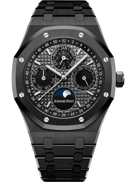 Audemars Piguet - Royal Oak - Perpetual Calendar and Moonphase - 41 MM - Black Ceramic - 26579CE.OO.1225CE.01