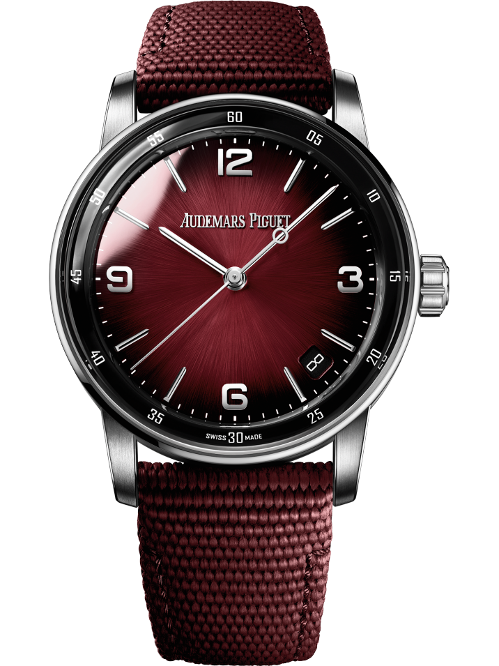 Audemars Piguet Code 11.59 Selfwinding White Gold 41 MM - Burgundy Rubber Coated Strap - Burgundy Lacquered Dial - 15210BC.OO.A500KB.01